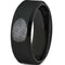 Black Ring Black Tungsten Carbide Ring With Custom Fingerprint Engraving