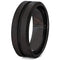 Black Ring Black Tungsten Carbide Center Groove Beveled Edges Ring