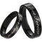 Black Wedding Rings For Men Black Tungsten Carbide Love Forever Flat Ring