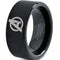 Black Band Ring Tungsten Carbide Marvel Avengers Flat Ring