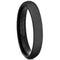 Black Rings For Men Black Tungsten Carbide Polished Shiny 3mm Dome Ring