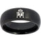 Tungsten Rings For Women Black Tungsten Carbide R2D2 Ring