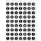 BLACK & WHITE ALPHABET MINI STICKER-Learning Materials-JadeMoghul Inc.