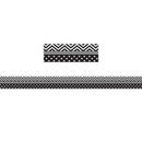 BLACK & WHITE CHEVRON AND DOTS TRIM-Learning Materials-JadeMoghul Inc.