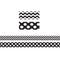 BLACK & WHITE ZIG ZAG DOUBLE SIDED-Learning Materials-JadeMoghul Inc.