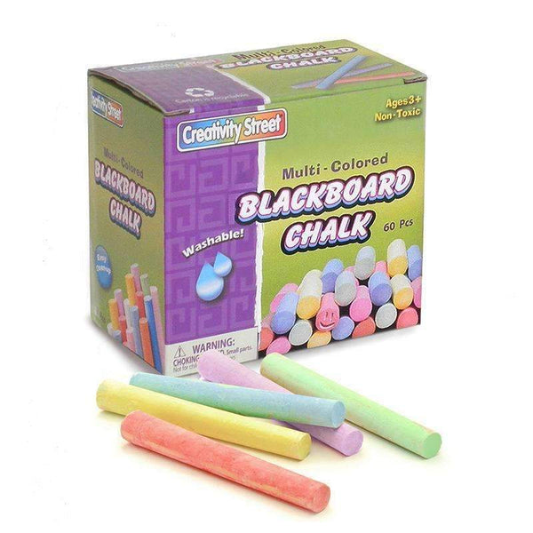 BLACKBOARD CHALK 60PC MULTI COLOR-Arts & Crafts-JadeMoghul Inc.
