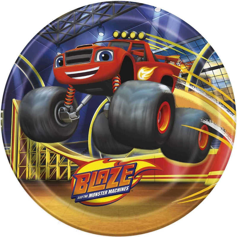 Blaze and the Monster Machines 9 Inch Dinner Plates [8 per Pack]-Toys-JadeMoghul Inc.