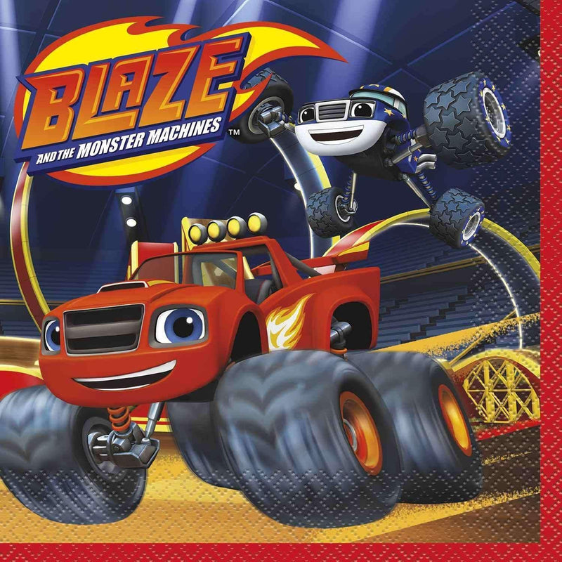 Blaze and the Monster Machines Luncheon Napkins (16 per Pack)-Toys-JadeMoghul Inc.