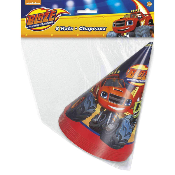 Blaze and the Monster Machines Party Hats [8 per Pack]-Toys-JadeMoghul Inc.