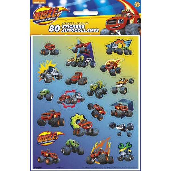 Blaze and the Monster Machines Sticker Sheets (4 per Pack)-Toys-JadeMoghul Inc.