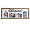 BLESSED WALL PLAQUE- DISTRESSED WOOD FINISH-Wedding Cake Accessories-JadeMoghul Inc.
