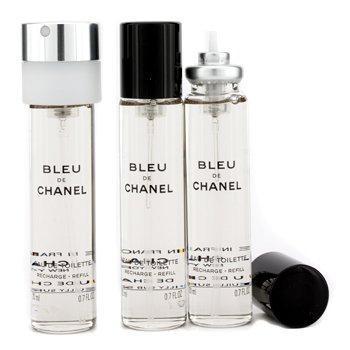 Bleu De Chanel Twist & Spray Eau De Toilette Refill - 3x20ml/0.7oz-Fragrances For Men-JadeMoghul Inc.