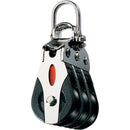 Blocks Ronstan Series 20 ball Bearing Block - Triple - 2-Axis Shackle head [RF20302] Ronstan
