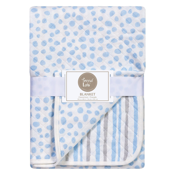 Blue and Gray Cloud Knit Blanket-STRDT-JadeMoghul Inc.