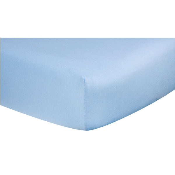 Blue Fitted Cotton Jersey Crib Sheet-BLUE-JadeMoghul Inc.