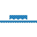 BLUE MINI POLKA DOTS BORDER TRIM-Learning Materials-JadeMoghul Inc.