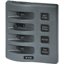 Blue Sea 4305 WeatherDeck 12V DC Waterproof Switch Panel - 4 Posistion [4305]-Electrical Panels-JadeMoghul Inc.