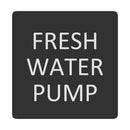 Blue Sea 6520-0200 Square Format Fresh Water Pump Label [6520-0200]-Switches & Accessories-JadeMoghul Inc.
