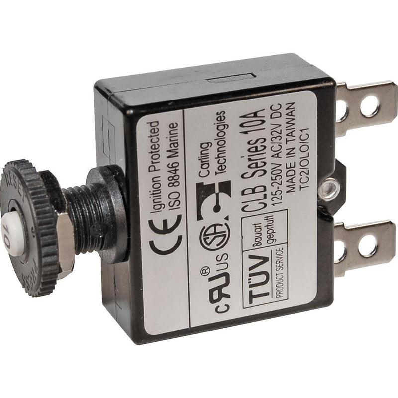 Blue Sea 7050 3A Push Button Thermal with Quick Connect Terminals [7050]-Circuit Breakers-JadeMoghul Inc.