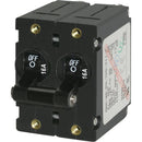 Blue Sea 7348 A-Series Double Pole Toggle - 16A - Black [7348]-Circuit Breakers-JadeMoghul Inc.