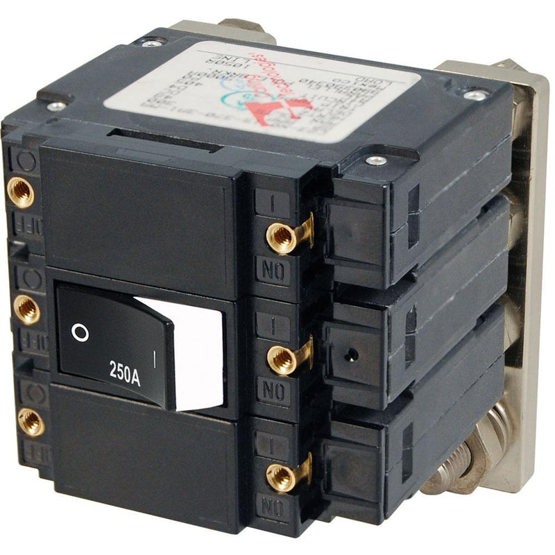 Blue Sea 7477 C - Series Flat Circuit Breaker, Single and Double Pole - 250 Amp [7477]-Circuit Breakers-JadeMoghul Inc.