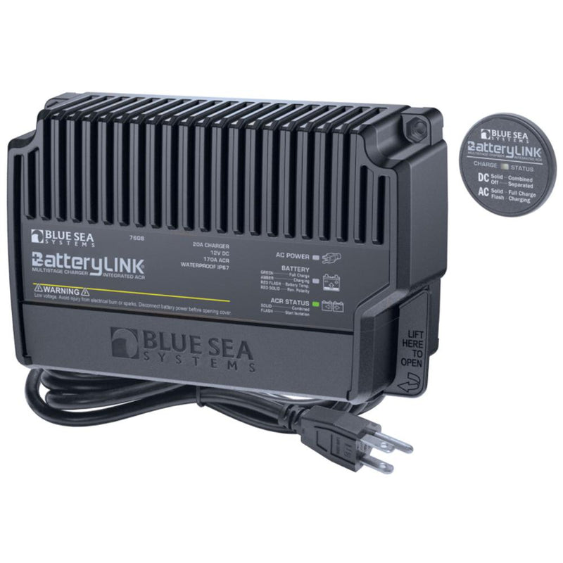 Blue Sea 7608 BatteryLink Charger (North America) - 12V - 20Amp - 2 Bank [7608]-Battery Chargers-JadeMoghul Inc.