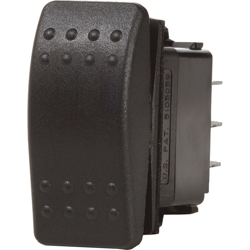 Blue Sea 7930 Contura II Switch SPST Black - OFF-(ON) [7930]-Switches & Accessories-JadeMoghul Inc.