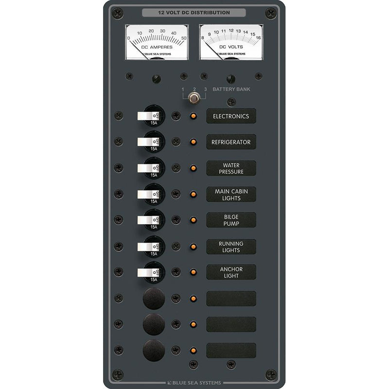 Blue Sea 8082 DC 10 Position Toggle Branch Circuit Breaker Panel [8082]-Electrical Panels-JadeMoghul Inc.