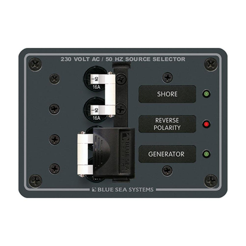 Blue Sea 8132 AC Toggle Source Selector (230V) - 2 Sources [8132]-Electrical Panels-JadeMoghul Inc.