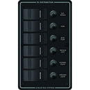 Blue Sea 8373 Water Resistant 6 Position - Black - Vertical Mount Panel [8373]-Electrical Panels-JadeMoghul Inc.