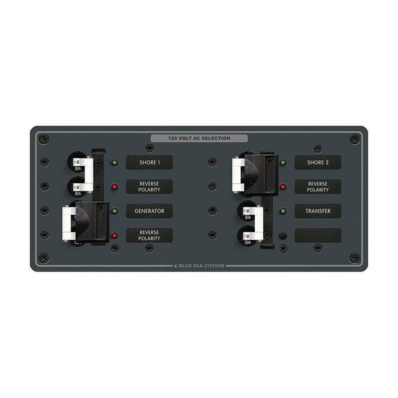Blue Sea 8498 Breaker Panel - AC 3 Sources - White [8498]-Electrical Panels-JadeMoghul Inc.