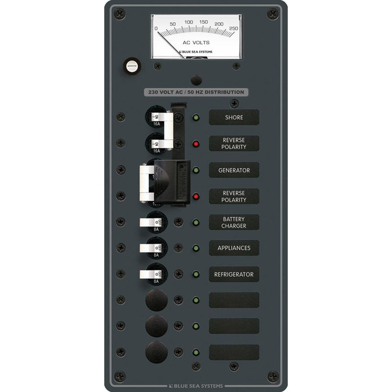Blue Sea 8589 AC Toggle Source Selector (230V) - 2 Sources + 6 Positions [8589]-Electrical Panels-JadeMoghul Inc.