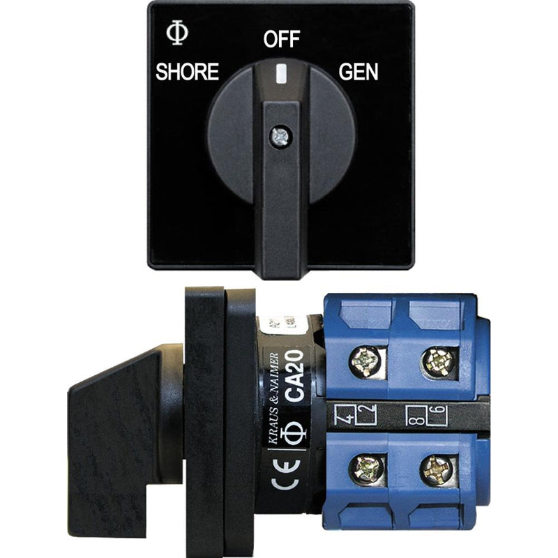 Blue Sea 9009 Switch, AC 120VAC 32A OFF +2 Position [9009]-Switches & Accessories-JadeMoghul Inc.