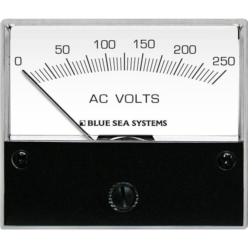 Blue Sea 9354 AC Analog Voltmeter 0-250 Volts AC [9354]-Meters-JadeMoghul Inc.