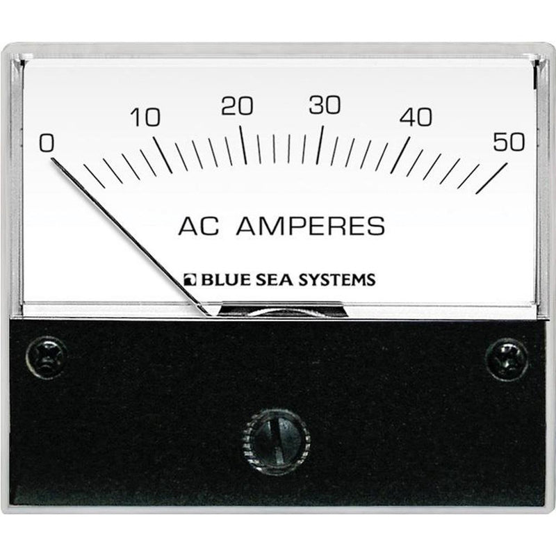 Blue Sea 9630 AC Analog Ammeter 0-50 Amperes AC [9630]-Meters-JadeMoghul Inc.