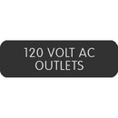 Blue Sea Large Format Label - "120 Volt AC Outlets" [8063-0006]-Switches & Accessories-JadeMoghul Inc.