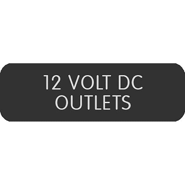 Blue Sea Large Format Label - "12V DC Outlets" [8063-0004]-Switches & Accessories-JadeMoghul Inc.