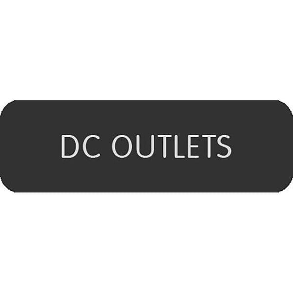 Blue Sea Large Format Label - "DC Outlets" [8063-0120]-Switches & Accessories-JadeMoghul Inc.