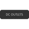 Blue Sea Large Format Label - "DC Outlets" [8063-0120]-Switches & Accessories-JadeMoghul Inc.
