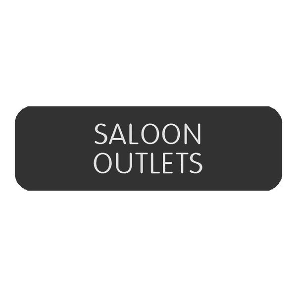 Blue Sea Large Format Label - "Saloon Outlets" [8063-0368]-Switches & Accessories-JadeMoghul Inc.