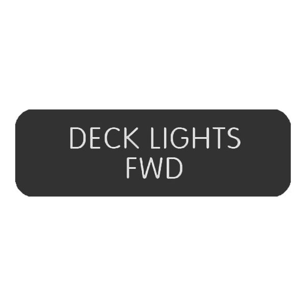 Blue SeaLarge Format Label - "Deck Lights FWD" [8063-0126]-Switches & Accessories-JadeMoghul Inc.