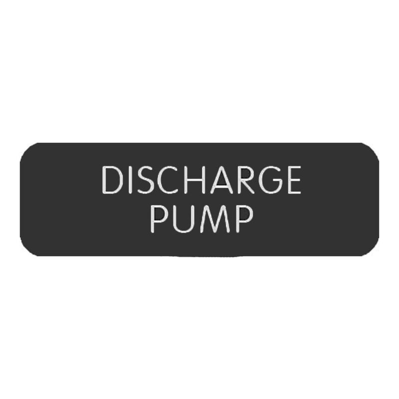 Blue SeaLarge Format Label - "Discharge Pump" [8063-0137]-Switches & Accessories-JadeMoghul Inc.
