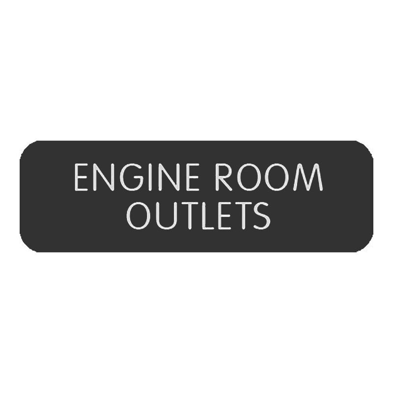 Blue SeaLarge Format Label - "Engine Room Outlets" [8063-0156]-Switches & Accessories-JadeMoghul Inc.