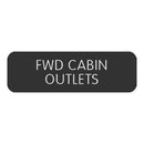 Blue SeaLarge Format Label - "FWD Cabin Outlets" [8063-0218]-Switches & Accessories-JadeMoghul Inc.
