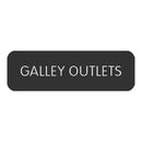 Blue SeaLarge Format Label - "Galley Outlets" [8063-0224]-Switches & Accessories-JadeMoghul Inc.