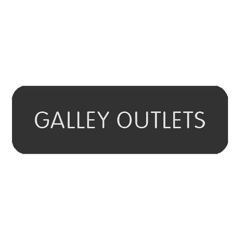Blue SeaLarge Format Label - "Galley Outlets" [8063-0224]-Switches & Accessories-JadeMoghul Inc.