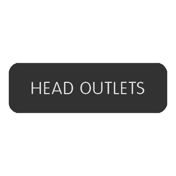 Blue SeaLarge Format Label - "Head Outlets" [8063-0255]-Switches & Accessories-JadeMoghul Inc.