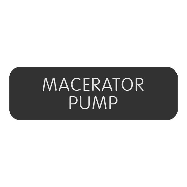 Blue SeaLarge Format Label - "Macerator Pump" [8063-0308]-Switches & Accessories-JadeMoghul Inc.