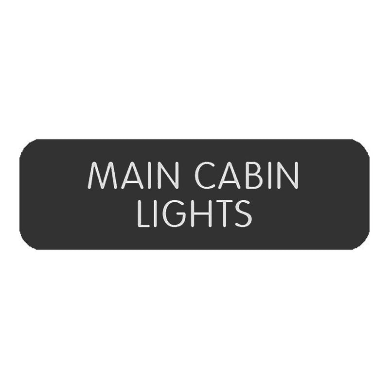 Blue SeaLarge Format Label - "Main Cabin Lights" [8063-0313]-Switches & Accessories-JadeMoghul Inc.