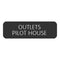 Blue SeaLarge Format Label - "Outlets Pilothouse" [8063-0504]-Switches & Accessories-JadeMoghul Inc.